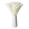 40 Pack Dried Natural White Pampas Grass with Ceramic Vase for Wedding, Rustic-Style Farmhouse Decor (16 In)